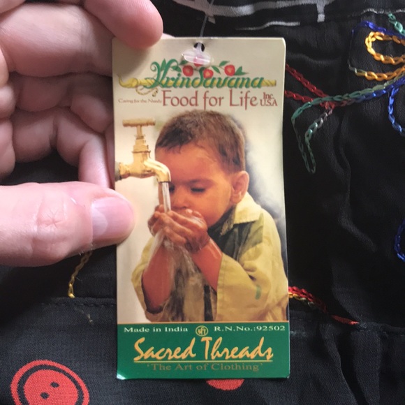 SACRED THREADS 2 tiered multi patterned tapestry skirt Size M/L Brand New - Picture 7 of 11